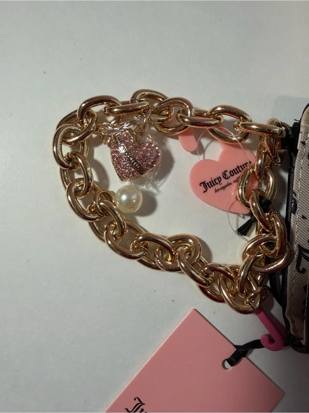Juicy Couture Sprinkle Of Juicy Black Hobo Bag Charm Purse and Wallet NEW w TAGS